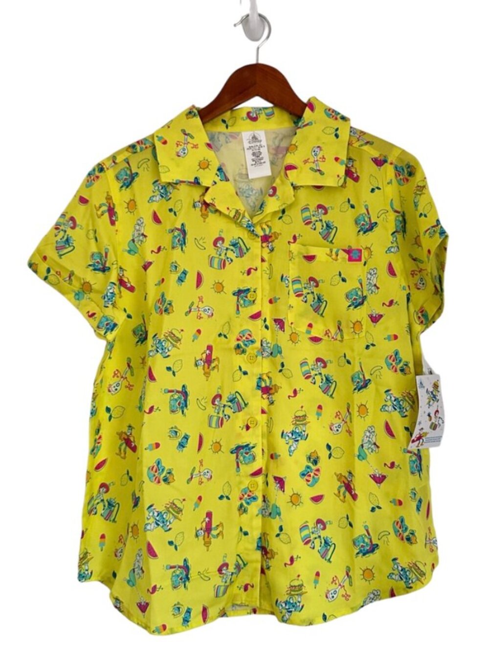 Disney Pixar Toy Story Summer Splash Collection Button Down Shirt